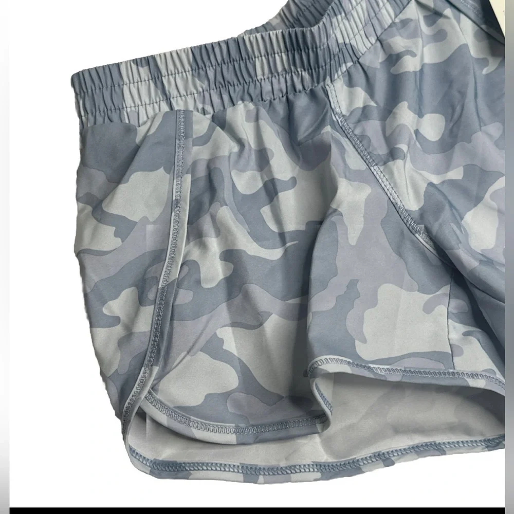 All In Motion Girl's Size Small 6/7 T.Blue Multicolor Running Athletic Shorts